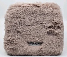 Miu Miu Pink Rose Fluffy Makeup Pouch Clutch Bag GWP