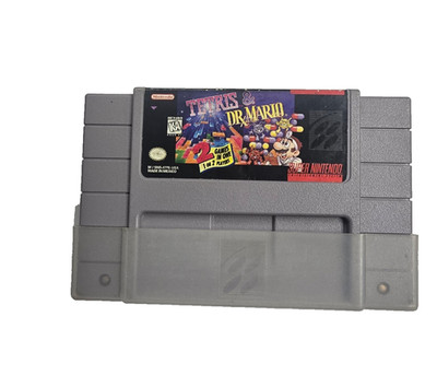 Tetris & Dr. Mario (Super Nintendo Entertainment System, 1991) (SNS-ATFE)