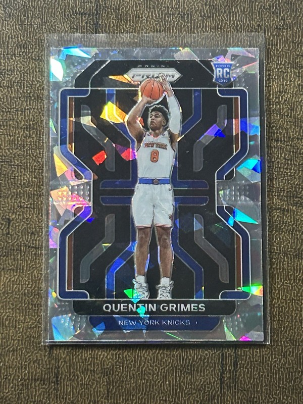 Quentin Grimes 2021-22 Panini Prizm Cracked Ice Prizm RC #285