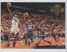 2015-16 Panini Court Kings Box Topper 5x7 Career Progression Gary Payton HOF y8a
