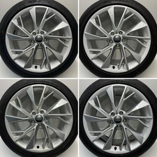 Genuine Audi A5 S5 18” S-Line Alloy Wheels And Goodyear Tyres 5mm Silver