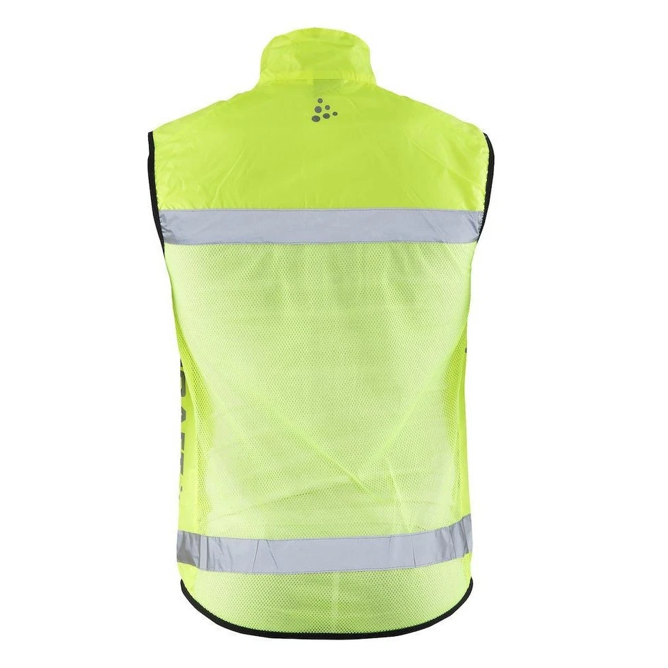 Craft Hi Viz Running / Cycling High Visibility Run Vest Neon Yellow - Image 4 of 4