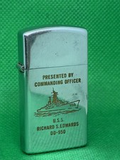 Zippo USS Richard S Edwards DD-950 Navy Ship Lighter Commanding Officer