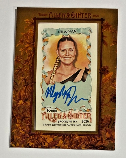 2026 TOPPS ALLEN & GINTER ALYSHA NEWMAN ON-CARD FRAMED AUTO SP CANADA POLE VAULT