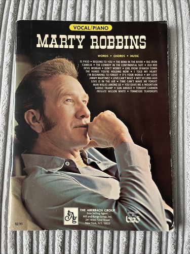 Marty Robbins Vocal/Piano Sheet Music Book