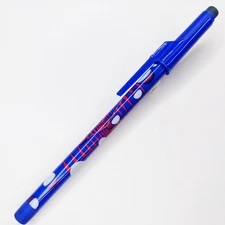 c1990s Paper Mate Retro Blue Ballpoint Pen 3D Sphere Balls Pokeballs Eraser G6