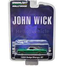 1/64 Greenlight John Wick 1968 Dodge Charger R/T Collectible Green Car