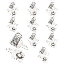 10Pcs Battery Spring Brass Contact 11.5 x 10.6mm Positive Negative Unipolar