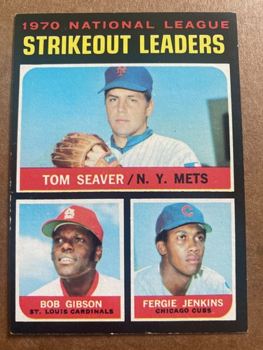 1971 Topps 1970 National League Strikeout Leaders #72 card