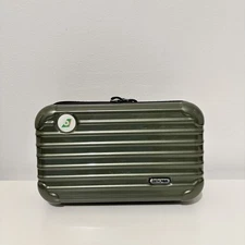 RIMOWA EVA Air First Class Amenity Toiletry Hard Case Metallic Green Empty Case