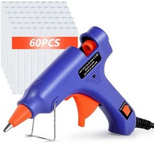 Hot Glue Gun, Tooomplus 20W Mini Heating Glue Gun with 60pcs Glue Sticks 7 mm... 0.23 per stick