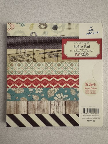 Crate Paper, Acorn Avenue & DIY Shop, 6x6" Pad, 36 sheets, 2 PACK - Picture 3 of 3