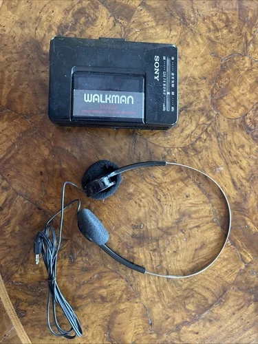 Sony Walkman WM-F2015 FM/AM Radio Cassette Player Black Vintage Retro(Works)