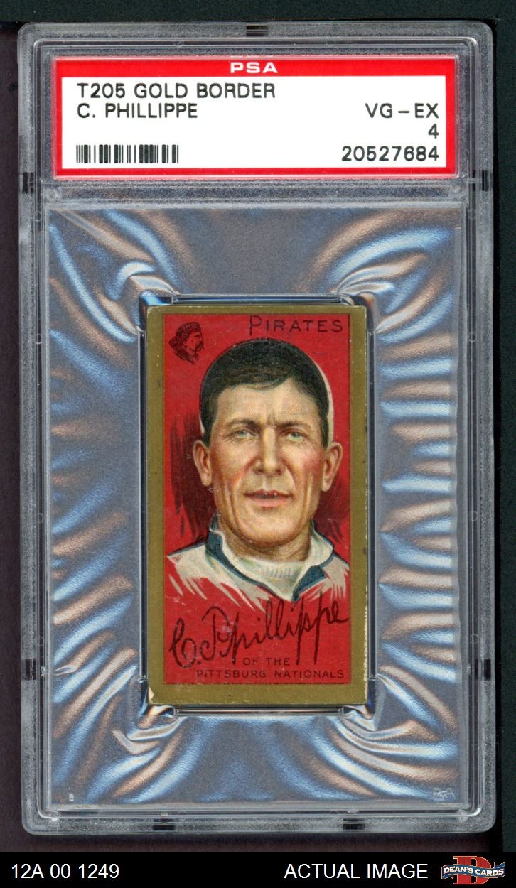 1911 T205 Deacon Phillippe Pirates PSA 4 - VG/EX