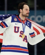 Auston Matthews Captain Team USA 2026 Gold Medal 8x10 Photo