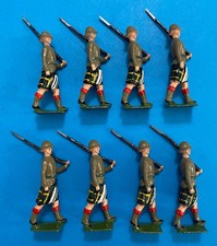 Britains Cape Town Highlanders 8 Figures Set No. 1901 Officer Missing Vintage