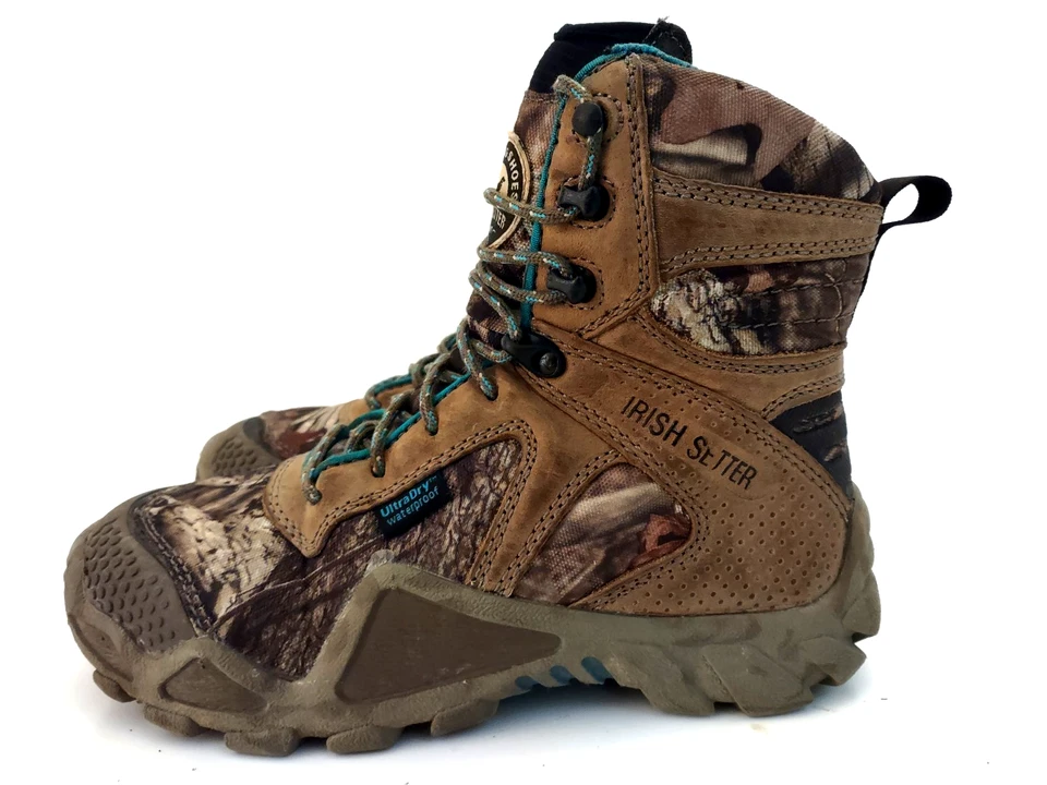 Red Wing Irish Setter Hunt 2881 Camo Hunting Hiking Boots Womens Size 6  EU 36 - Image 2 of 4