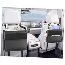 2 Pack Car Backseat Organizer and 2 PCS- Backseat  Trash Can 2 in 1 - Black