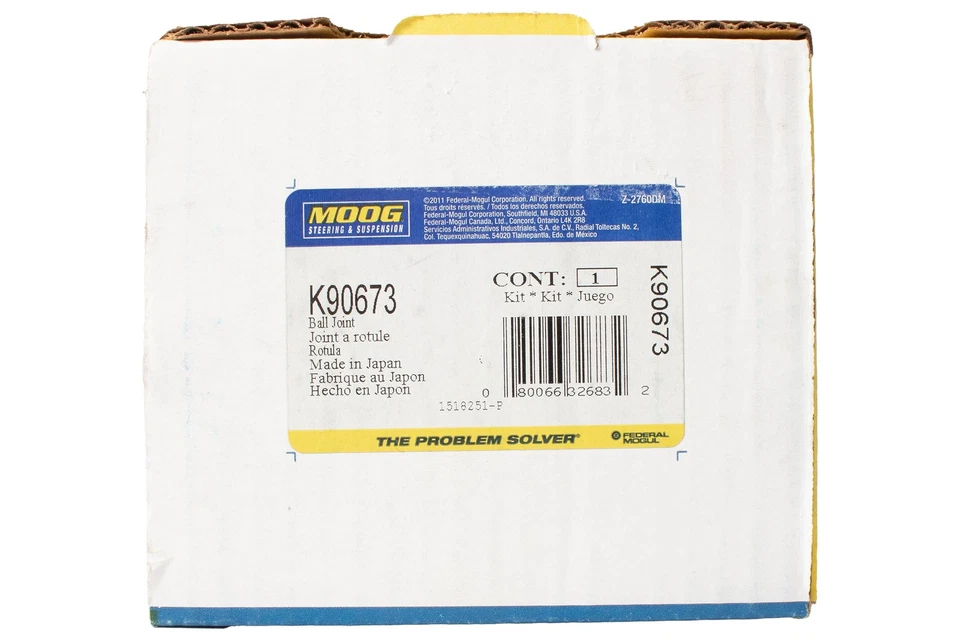 Rótula inferior delantera Moog para Mitsubishi Montero 2001-2006 número de pieza K90673 Foto 2 de 4