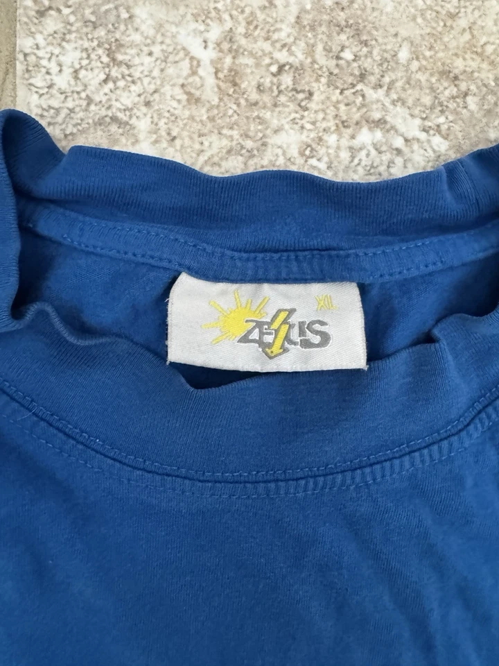 Vintage Y2k Italia Location T Shirt Blue Size Xl - Image 3 of 3