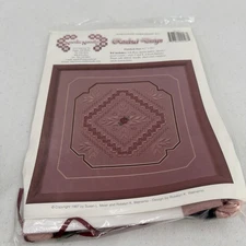 Nordic Needle Hardanger Rosebud Design Embroidery Kit Sealed NOS Vtg