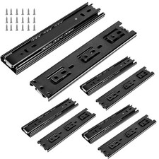 4 Pairs 8 Inch Heavy Duty Metal Steel Ball Bearing Side Mount Drawer Slides