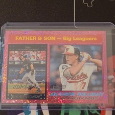 Topps Heritage Father & Son Sparkle Foil Card #66 Holliday Orioles Rockies 2025
