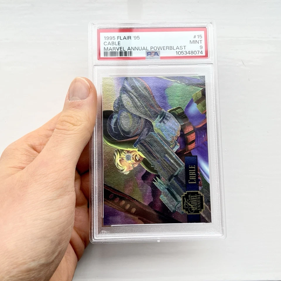 Marvel Comics 1995 Cable Holo PSA Graded Trading Card X-Men X-Force Foil Vintage - Image 3 of 4