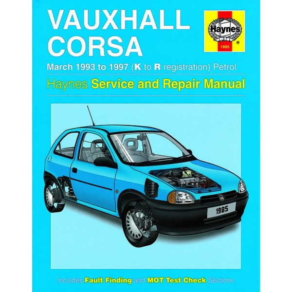 Opel Corsa Vauxhall 03.1993-1997 Benzin Repair Manual Haynes-image