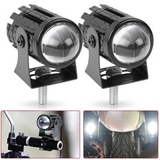 2x Motorcycle Headlight Universal Led Headlamp Projector Lens Spotlight Mini Atv