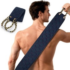 Exfoliating Back Scrubber with Handles, 38.5 Inch Double-Sided Back Exfoliator B