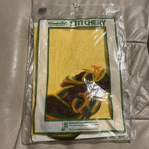 wonderart needlepoint kit Dawn 5x7" Sunset Home Decor MCM - Picture 7 of 9
