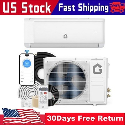 Efficient 12000 BTU Mini Split Air Conditioning/Heating System With Wifi 220V