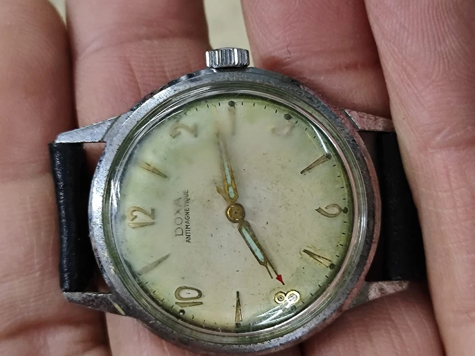 Reloj Hombre DOXA Antimagnético Cal 1147 1940 34mm Funcionando Uesd Foto 2 de 4