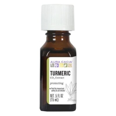 Tumeric Extract -Essential Oil .50 Oz  by Aura Cacia- Brand NEW