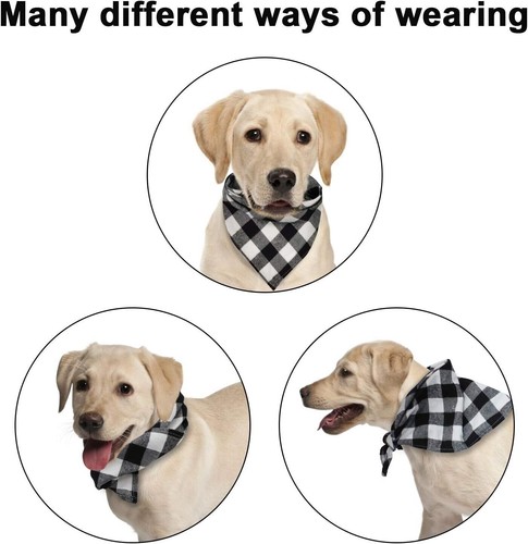 Cool Dog Bandanas for Medium and Large Dogs 100% Cotton Flannel Daily Wear L - Picture 4 of 7