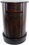 round wooden side table vintage cherry finish accent drawer cabinet living room