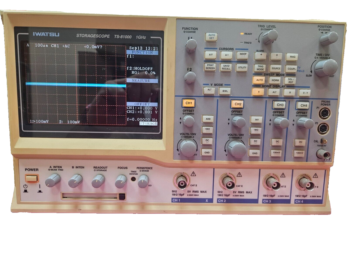Iwatsu TS-81000 Analog Oscilloscope DC to 1GHz | eBay Iwatsu TS-81000 Analog Oscilloscope DC to 1GHz | eBay