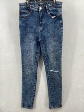 Buffalo David Bitton Jeans Women s Sz 29 High Rise Skinny Ankle Dark Distressed