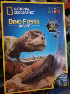 **National Geographic Dinosaur Dino Fossil Dig Kit. STEM Childrens Activity.  **