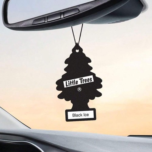 Little Trees Black Ice Car Air Fresheners 24 Pack, Hanging Tree Scent for Auto - Picture 3 of 5