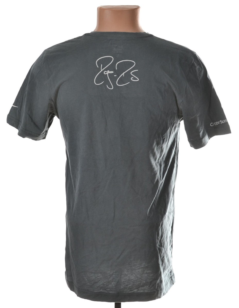 ROGER FEDERER TENNIS COTTON TEE SHIRT JERSEY NIKE SIZE S