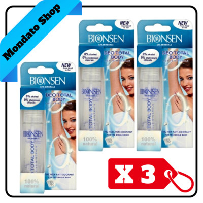 BIONSEN DEODORANT KRISTALL BERGLAUN NACHFÜLLBAR (X3)