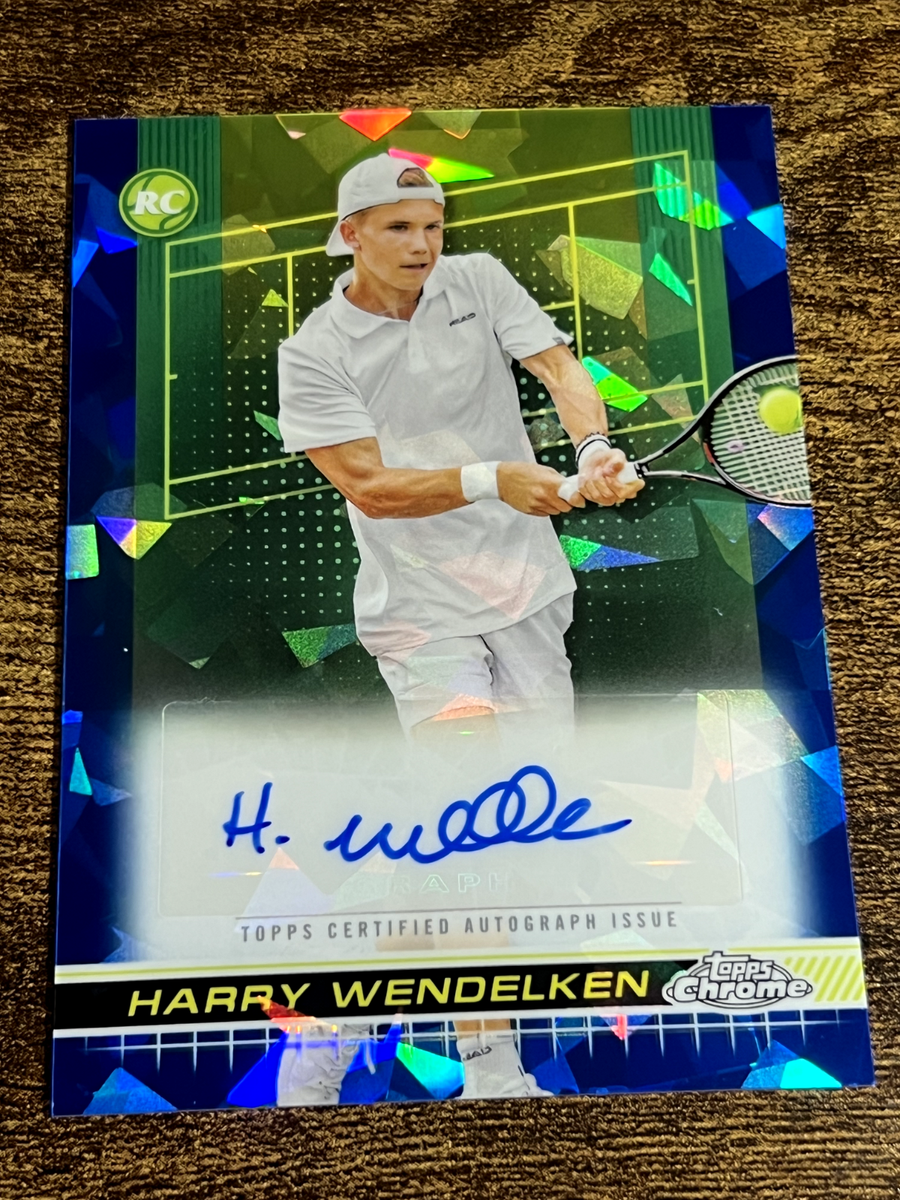 HARRY WENDELKEN 2024 Topps Chrome Tennis Sapphire Refractor Auto