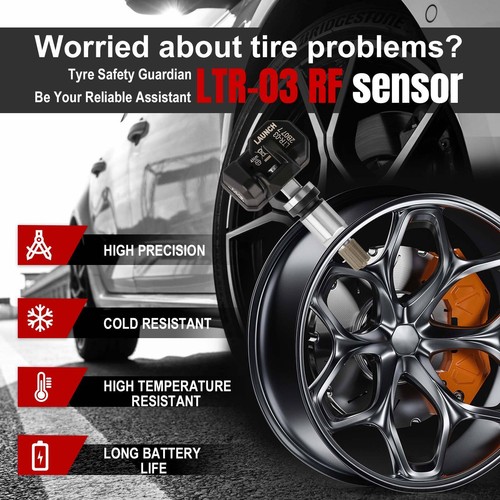 4Pcs LAUNCH LTR-03 Metal RF Sensor Universal&Programmable TPMS Sensor 315&433MHz - Picture 3 of 12