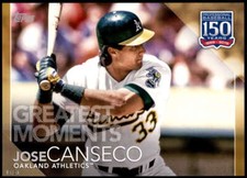 Jose Canseco 2019 Topps Update 150 Years of Professional Baseball 5x7 Gold #150-