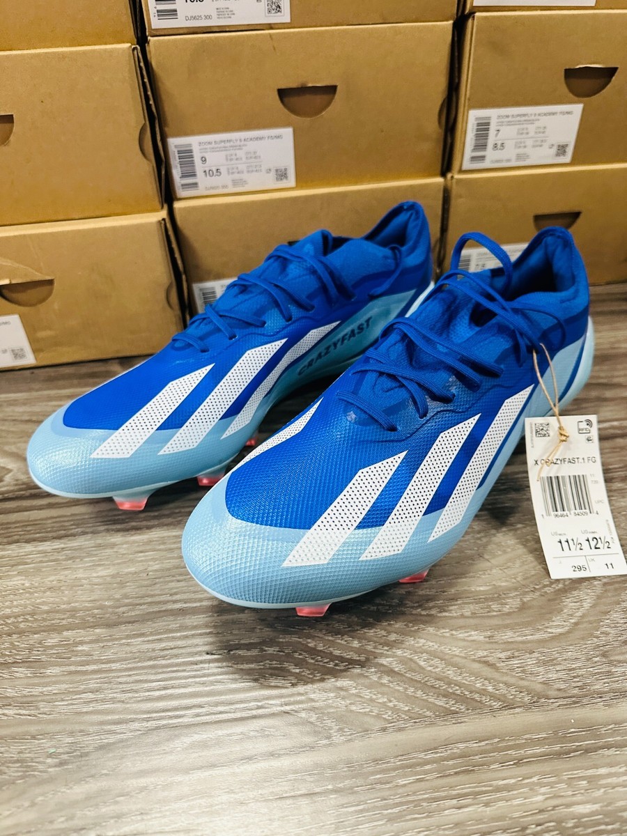 ADIDAS X CRAZYFAST.1 FG SOCCER CLEATS GY7416 BLUE/SKY/ WH