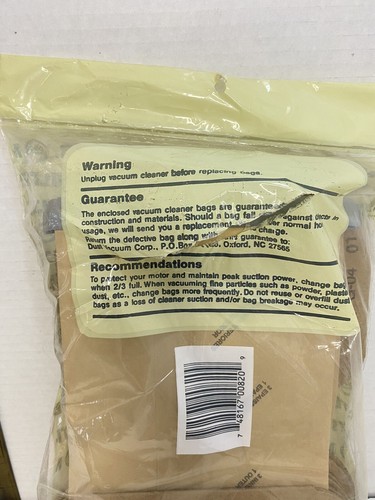 24 DVC Brand Vaccuum Cleaner Bags Size C For Electrolux Upright Models - Picture 4 of 11