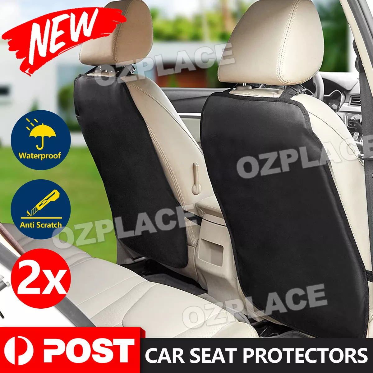 Car back seat kick protector top