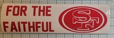 San Francisco 49ers Vinyl Decal Windows Cars Trucks Bumpers Laptops Lockers Etc.